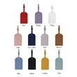 Vegan Leather Luggage Tags With Logo | https://www.bestnamebadges.com