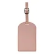 Vegan Leather Luggage Tags With Logo | https://www.bestnamebadges.com