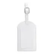 Vegan Leather Luggage Tags With Logo | https://www.bestnamebadges.com