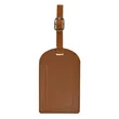 Vegan Leather Luggage Tags With Logo | https://www.bestnamebadges.com