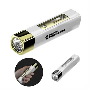 Portable strong light flashlight with power bank