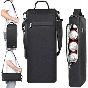Golf Cooler Bag Holds 6 Pack Cans or 2 Bottles of Wine
