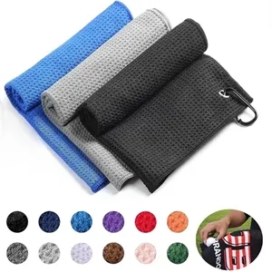 Golf Towel With Grommet And Hook