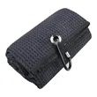 16" x 24" Microfiber Folded Waffle Pattern Golf Towel | https://www.bestnamebadges.com