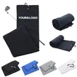 16" x 24" Microfiber Folded Waffle Pattern Golf Towel | https://www.bestnamebadges.com