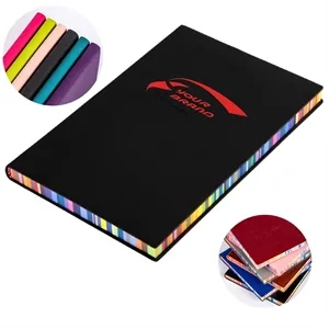 A5 Soft Cover Rainbow Edge Cute Notebook Simple Thick | https://www.bestnamebadges.com