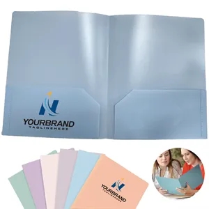 Folders With Pockets PP Plastic Office | https://www.bestnamebadges.com