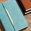 A5 PU Leather Notebook with Storage Pocket | https://www.bestnamebadges.com
