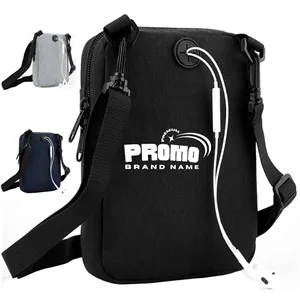 Eco-Friendly Crossbody Bag with Headphone Port