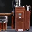 Luxury Leather Cigar Case Customizable Accessories Available | https://www.bestnamebadges.com