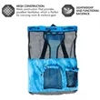 Mesh Drawstring Backpack With Front Pocket For Beach Gym | https://www.bestnamebadges.com