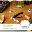 Portable Hinge Wine Bottle Opener With Corkscrew Cutter Tool | https://www.bestnamebadges.com