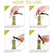 Portable Hinge Wine Bottle Opener With Corkscrew Cutter Tool | https://www.bestnamebadges.com