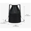 Lightweight Drawstring Backpack With Front Pocket For Sports | https://www.bestnamebadges.com