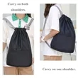 Lightweight Drawstring Backpack With Front Pocket For Sports | https://www.bestnamebadges.com