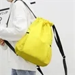 Water Resistant Drawstring Backpack With Pockets For Sports | https://www.bestnamebadges.com