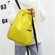 Water Resistant Drawstring Backpack With Pockets For Sports | https://www.bestnamebadges.com