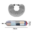 Travel Pillow with Storage  Fillable Packing Neck | https://www.bestnamebadges.com