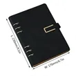 A5 PU Leather Refillable Notebook with Metal Buckle | https://www.bestnamebadges.com