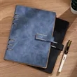 A5 PU Leather Refillable Notebook with Metal Buckle | https://www.bestnamebadges.com