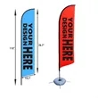 MOQ 2 PCS 110 In High Beach Advertising Flag | https://www.bestnamebadges.com