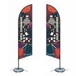 MOQ 2 PCS 110 In High Beach Advertising Flag | https://www.bestnamebadges.com