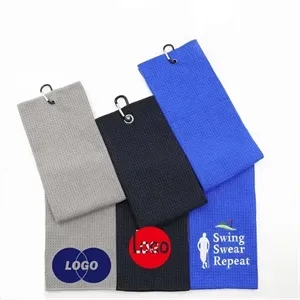 Waffle Golf Towel  (23.6 " x 15.7 ")