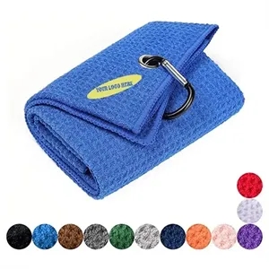 Golf Towel With Carabiner ( 23 " x 16 " )