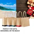 All Natural Jute Tote Bag with Rope Handles | https://www.bestnamebadges.com