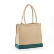 All Natural Jute Tote Bag with Rope Handles | https://www.bestnamebadges.com