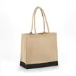 All Natural Jute Tote Bag with Rope Handles | https://www.bestnamebadges.com