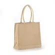 All Natural Jute Tote Bag with Rope Handles | https://www.bestnamebadges.com
