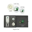 Golf Cigar Holder Divot Tool Gift Set | https://www.bestnamebadges.com