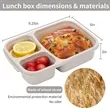 Snack Reusable Lunch Box Container with lids | https://www.bestnamebadges.com