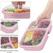 Snack Reusable Lunch Box Container with lids | https://www.bestnamebadges.com