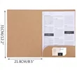 Custom Logo A4  Kraft Paper Document Holder  Folder | https://www.bestnamebadges.com