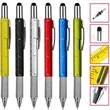 6 in 1 Multitool Tool Ballpoint Pen with Ruler Levelgauge | https://www.bestnamebadges.com