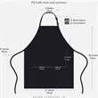 Waterdrop Resistant with 2 Pockets Cooking Kitchen Aprons | https://www.bestnamebadges.com
