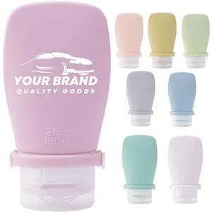 2oz. Silicone Travel Dispensing Cosmetic Products Bottle Set