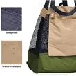 Large Mesh Foldable Beach Bag Vacation Pool Shopping Tote | https://www.bestnamebadges.com