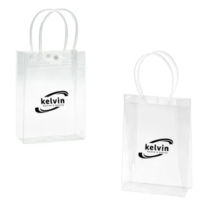Transparent Pvc Bags with Handle Clear Display Totes  | https://www.bestnamebadges.com