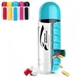 21 Oz. Portable 2 In 1 Cup Bottle With Day Pill Organizer | https://www.bestnamebadges.com
