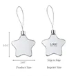Heat Transfer Star Shaped Photo Frame | https://www.bestnamebadges.com