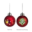 Blown Glass Holiday Decorative Baubles | https://www.bestnamebadges.com