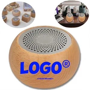 In Stock Mini Wooden Bluetooth Speaker Portable Custom Gift