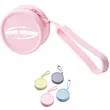 Small Round Zipper Silicone Coin Purse Earphone Bag Keychain | https://www.bestnamebadges.com