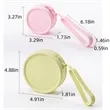Small Round Zipper Silicone Coin Purse Earphone Bag Keychain | https://www.bestnamebadges.com