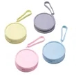Small Round Zipper Silicone Coin Purse Earphone Bag Keychain | https://www.bestnamebadges.com