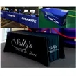 Advertising Table Cover Showroom Tablecloth Customization | https://www.bestnamebadges.com