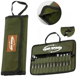 Roll Up Cutlery Storage Bag With Handle Utensil Not Included